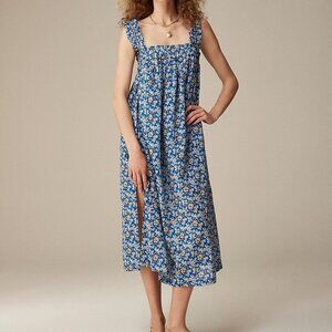 J.Crew Cotton Voile Ruffle-Trim Midi Dress